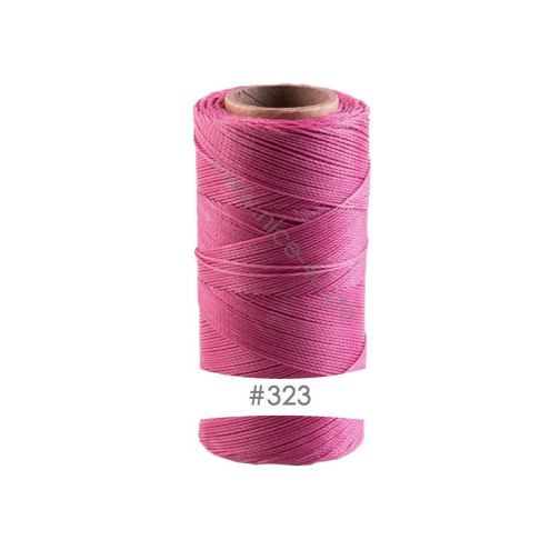 228m Linhasita® waxed polyester cord Rose Ø0,75mm for macramé jewelry