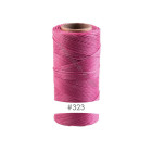 228m Linhasita® waxed polyester cord Rose Ø0,75mm for macramé jewelry