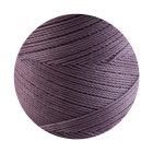10m cordoncino in poliestere cerato Linhasita® Mauve Ø0,75mm per gioielli macramè