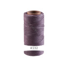 228m cordoncino in poliestere cerato Linhasita® Mauve Ø0,75mm per gioielli macramè