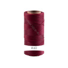 228m Linhasita® gewachstes Polyestergarn Dunkelrot Ø0,75mm für Makrameeschmuck