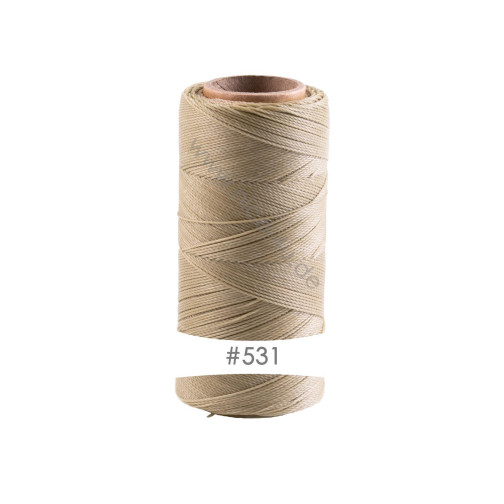 228m cordón de poliéster encerado Linhasita® Arena Ø0,75mm para joyería de macramé