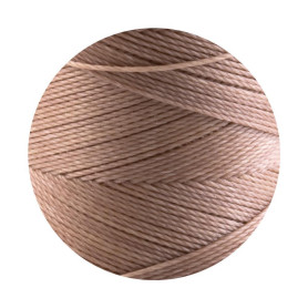 10m cordon polyester ciré Linhasita® Nude...