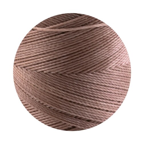Linhasita® hilo de poliéster encerado Taupe Ø0,75mm 10m
