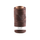 228m cordon polyester ciré Linhasita® Marron chocolate Ø0,75mm pour bijoux macramé