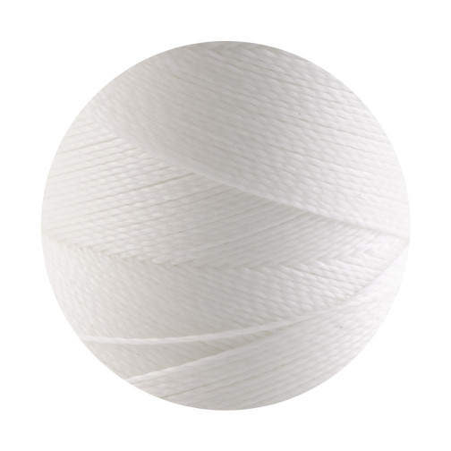 10m cordón de poliéster encerado Linhasita® Blanco Ø0,5mm para joyería de macramé