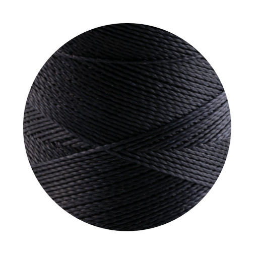 10m Linhasita® waxed polyester cord Black Ø0,5mm for macramé jewelry