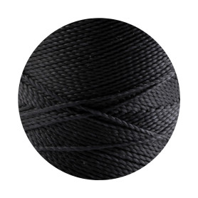10m Linhasita® gewachstes Polyestergarn Schwarz...
