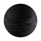 Linhasita® Fil Polyester Ciré Noir Ø1mm 10m