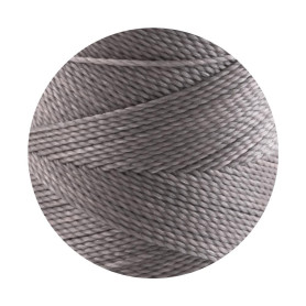 10m Linhasita® gewachstes Polyestergarn Grau...