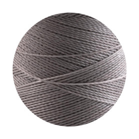10m Linhasita® gewachstes Polyestergarn Grau...