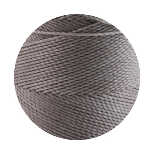 10m Linhasita® gewachstes Polyestergarn Stone Ø1mm für Makrameeschmuck