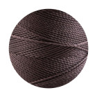10m cordoncino in poliestere cerato Linhasita® Cappuccino Ø1mm per gioielli macramè
