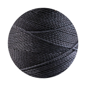10m Linhasita® gewachstes Polyestergarn Dunkelgrau...