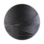 10m Linhasita® gewaxt polyesterkoord Donkergrijs Ø0,5mm voor macramé sieraden