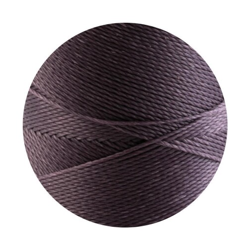 Linhasita® Waxed Polyester Yarn Plum Brown Ø0.5mm 10m