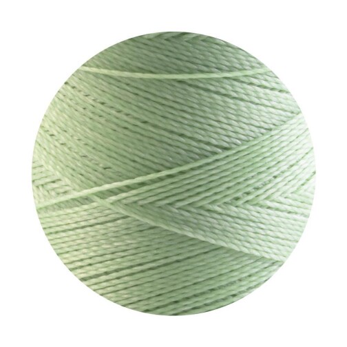 Linhasita® gewachstes Polyestergarn Pastell Grün Ø0,5mm