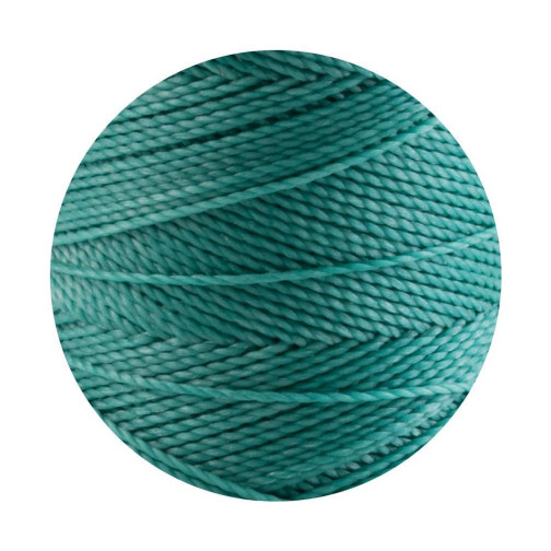 10m cordón de poliéster encerado Linhasita® Teal Ø1mm para joyería de macramé