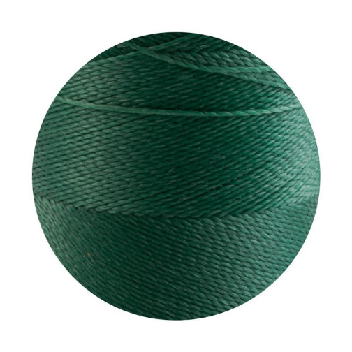 10m Linhasita® gewaxt polyesterkoord Dennengroen Ø0,5mm voor macramé sieraden