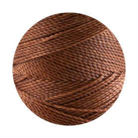 10m Linhasita® gewachstes Polyestergarn Hellbraun...