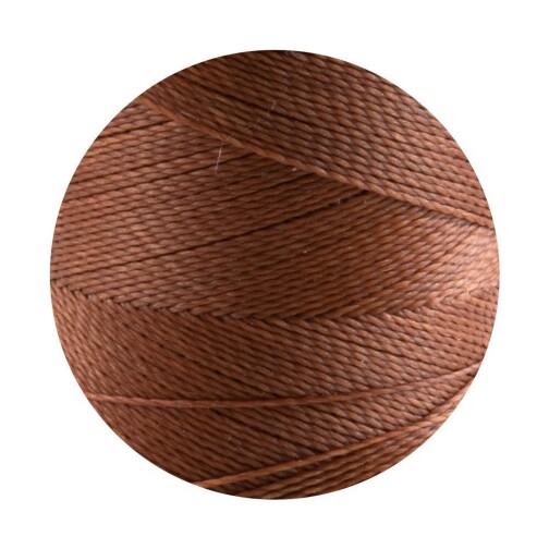 Linhasita® Waxed Polyester Yarn Light Brown Ø0.5mm 10m