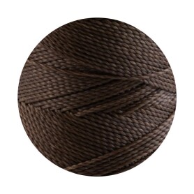 Linhasita® Waxed Polyester Yarn Coffee brown...