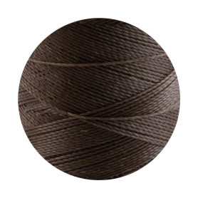 10m Linhasita® gewachstes Polyestergarn Kaffeebraun...