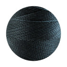 10m Linhasita® waxed polyester cord Black blue Ø1mm for macramé jewelry