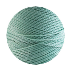 10m Linhasita® gewaxt polyesterkoord Pastel zeegroen...