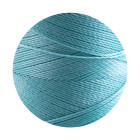 10m Linhasita® waxed polyester cord Light turquoise Ø0,5mm for macramé jewelry
