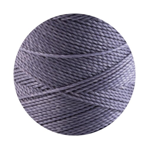 10m Linhasita® gewachstes Polyestergarn Fliedergrau Ø1mm