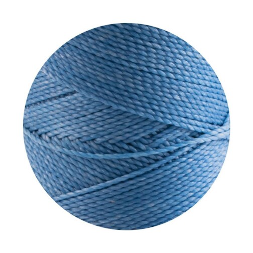 10m Linhasita® gewaxt polyestergaren Ver blauw Ø1mm