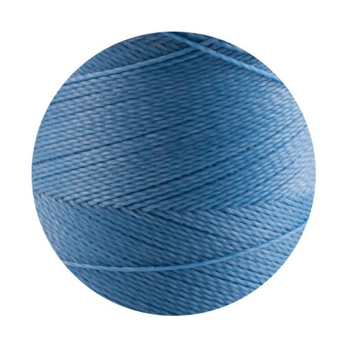 Linhasita® Fil Polyester Ciré Bleu éloigné Ø0,5mm 10m