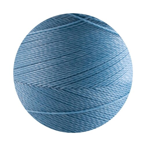 Linhasita® Fil Polyester Ciré Bleu moyen Ø0,5mm 10m