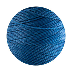 10m Linhasita® gewachstes Polyestergarn Capriblau...