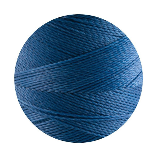 10m cordón de poliéster encerado Linhasita® Azul capri Ø0,5mm para joyería de macramé
