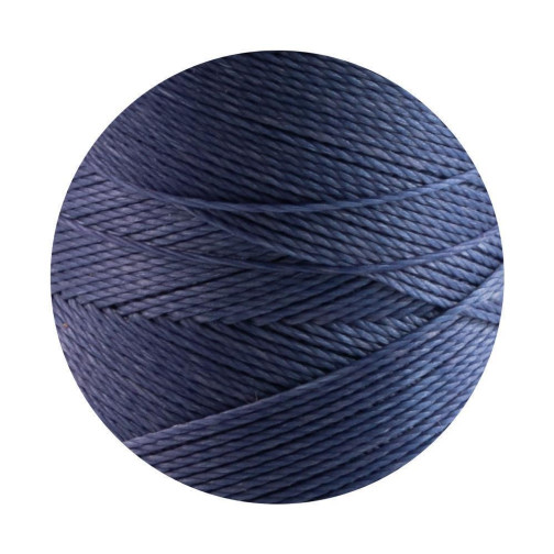 10m cordon polyester ciré Linhasita® Bleu marine Ø0,5mm pour bijoux macramé