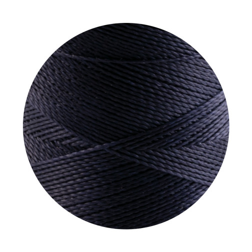 10m cordoncino in poliestere cerato Linhasita® Azzurro notte Ø0,5mm per gioielli macramè