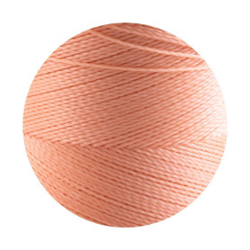 10m Linhasita® gewaxt polyesterkoord Pastel abrikoos...