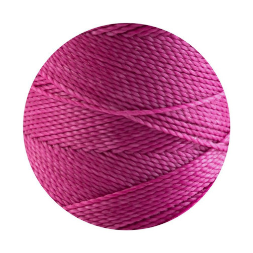 10m Linhasita® gewaxt polyesterkoord Orchidee Ø1mm voor macramé sieraden