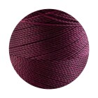 10m Linhasita® gewaxt polyestergaren Bordeaux Ø1mm