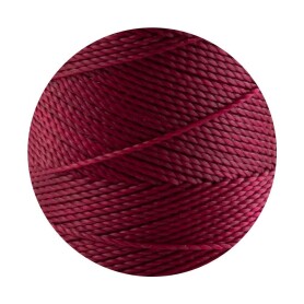 Linhasita® Waxed Polyester Yarn Dark Red Ø1mm 10m