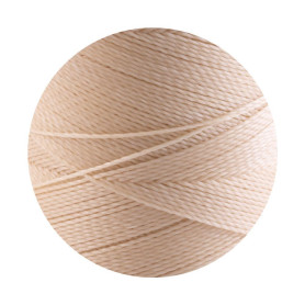 10m cordon polyester ciré Linhasita® Beige...