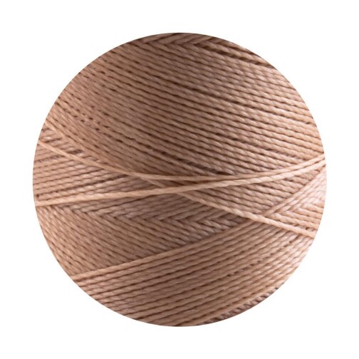 Linhasita® gewachstes Polyestergarn Beige Ø0,5mm