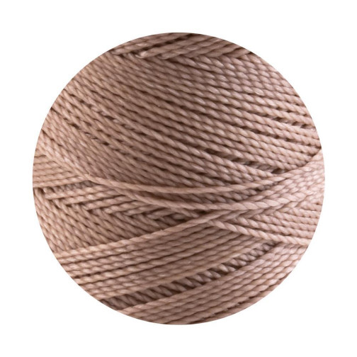 10m Linhasita® gewaxt polyesterkoord Naakt Ø1mm voor macramé sieraden