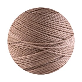 10m Linhasita® gewachstes Polyestergarn Nude Ø1mm