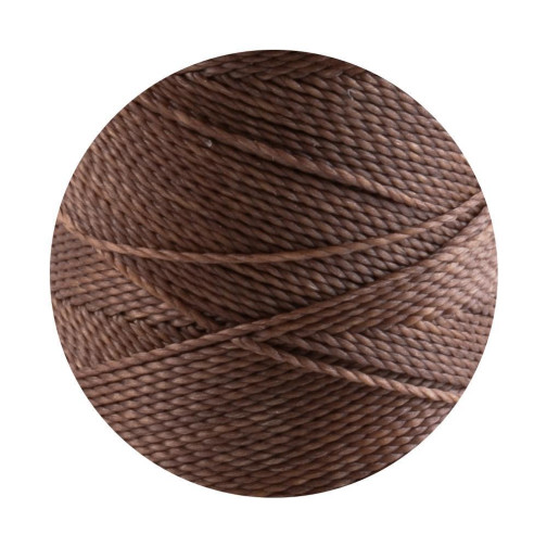 10m Linhasita® waxed polyester cord Hazelnut Ø1mm for macramé jewelry