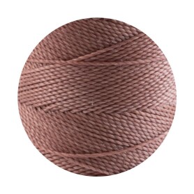 10m Linhasita® gewachstes Polyestergarn Sepia...