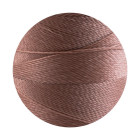 10m Linhasita® gewaxt polyesterkoord Sepia Ø0,5mm voor macramé sieraden