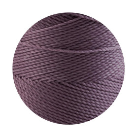 10m Linhasita® gewachstes Polyestergarn Mauve...